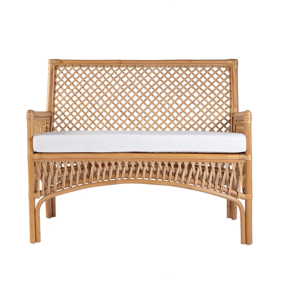 Antigua Natural Rattan Dining Bench
