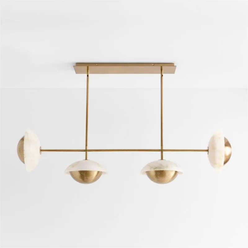 Solstice Alabaster Chandelier Light 53.4"