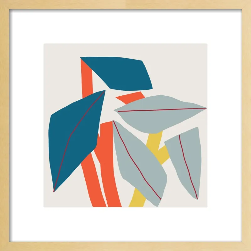 Colourful leaves by Jessica Nielsen for Artfully Walls