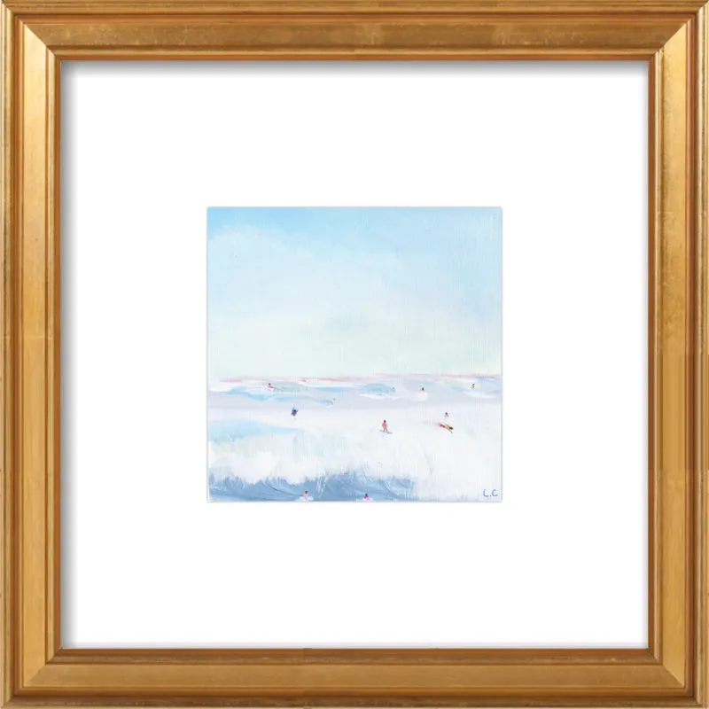 Soft Blue Surf  by Caroline Chriss  for Artfully Walls