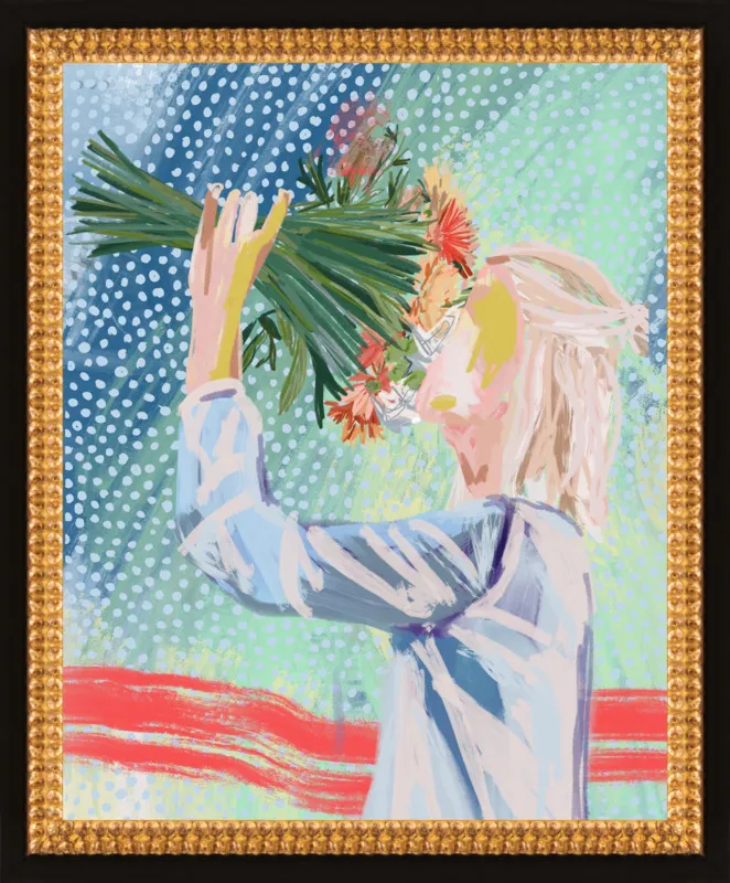 I like to stop and smell the roses  by Jamie Corley for Artfully Walls
