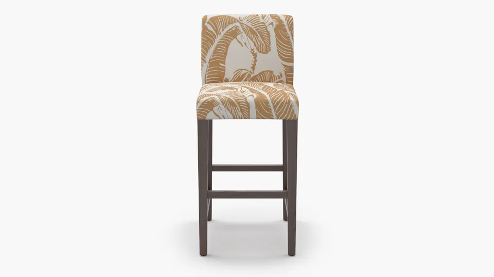 Signature Dining Bar Stool, Caramel Martinique® Encore, Espresso Square Tapered Leg