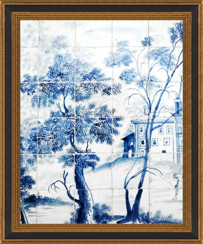 Lisbon Blue Tiles Two by Lupen Grainne for Artfully Walls
