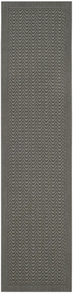 Arlo Home Woven Area Rug, PAB321E, Ash,  2' X 8'