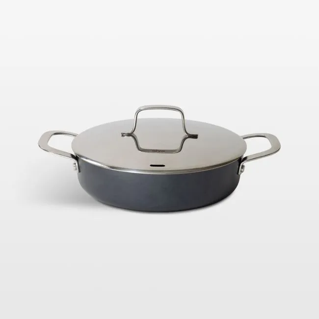 Alva Maestro 9.5" Aluminum Nonstick Saute Pan with Lid