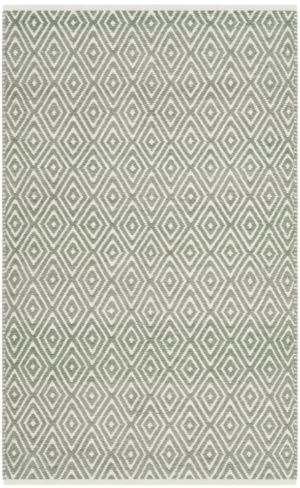 Arlo Home Hand Tufted Area Rug, BOS682E, Grey,  2' 6" X 4'