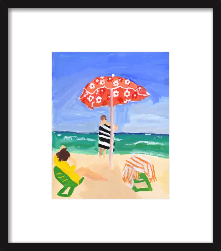 Italian Beach Umbrella by Jackie Mancuso for Artfully Walls