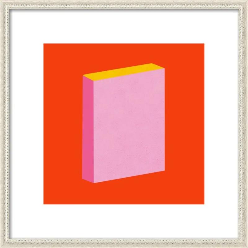 Color Books 3, Scarlet, Pink & Gold by Jessica Poundstone for Artfully Walls