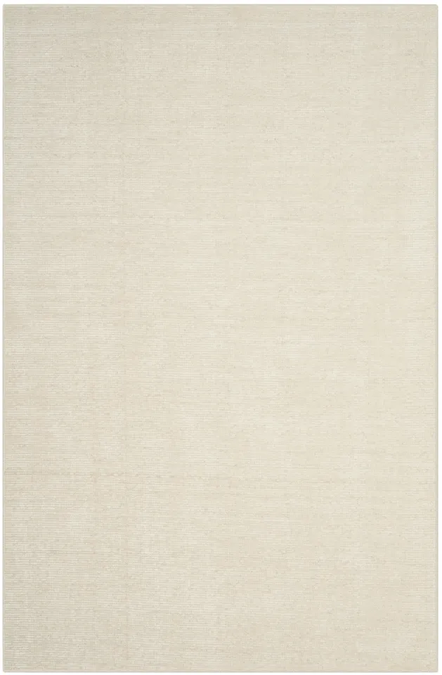 Arlo Home Hand Knotted Area Rug, STW120A, Ivory,  5' X 8'