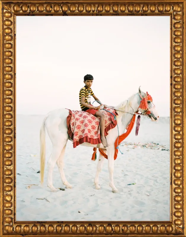Boy on Horse by Andrew Jacona for Artfully Walls