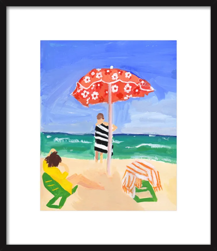 Italian Beach Umbrella by Jackie Mancuso for Artfully Walls