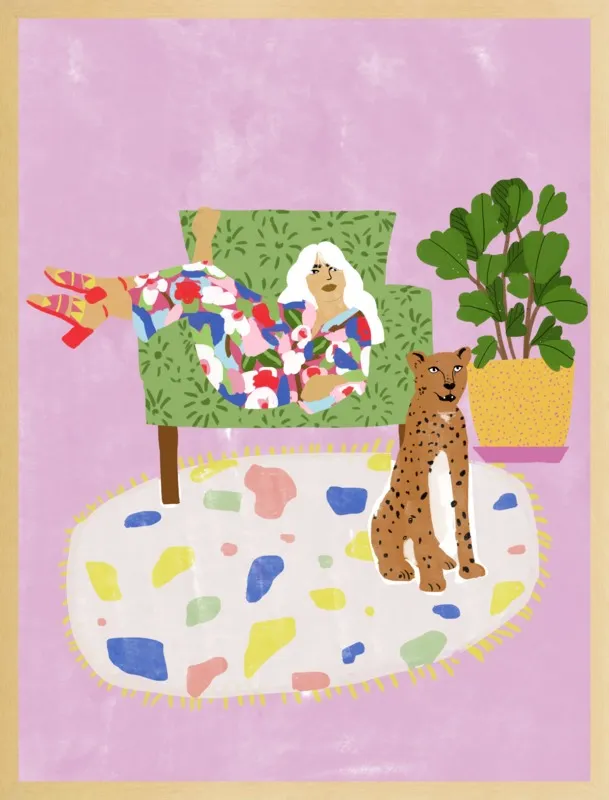 Lady and her tiger by Alja Horvat for Artfully Walls