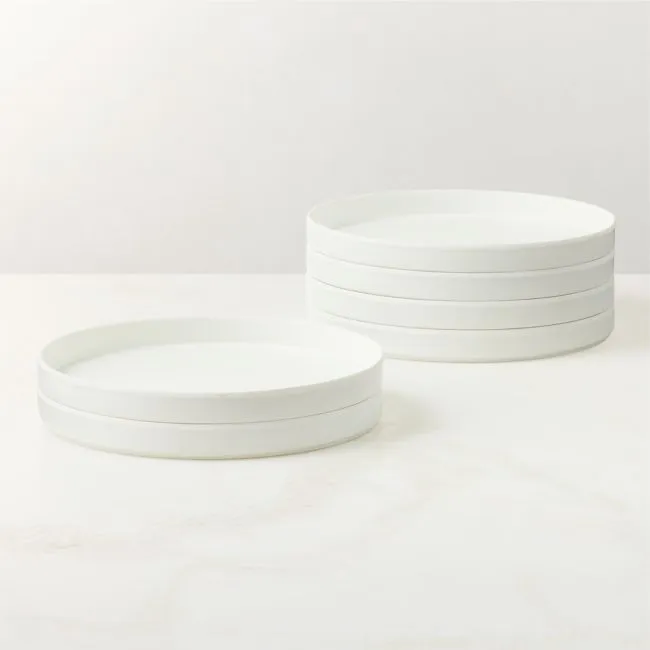 Palacio White Melamine Salad Plates Set of 6