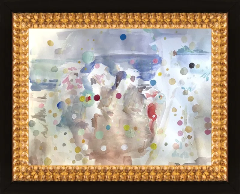 Beach scene (from memory)  by Hannah Dean for Artfully Walls
