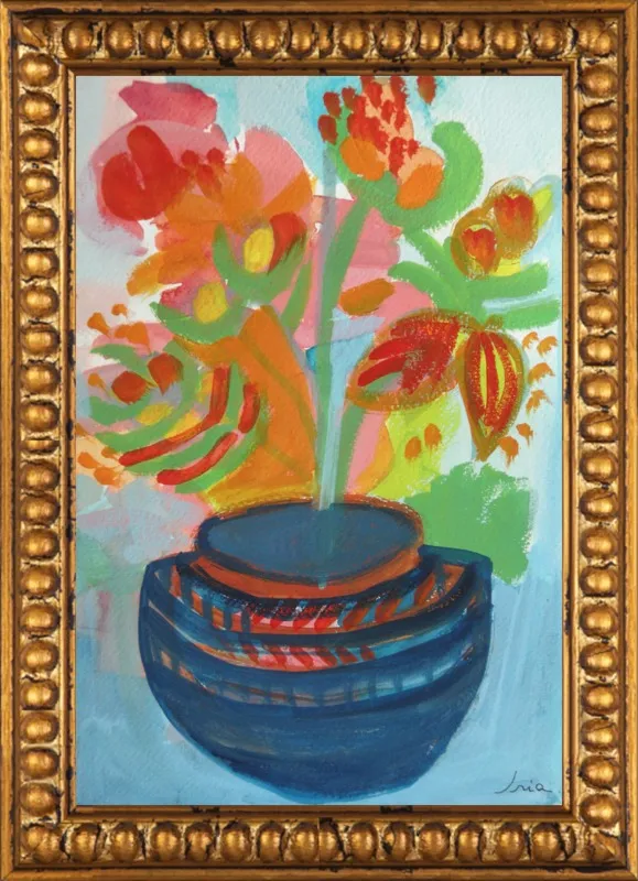 Red Flowers by Iria Fernandez Alvarez for Artfully Walls