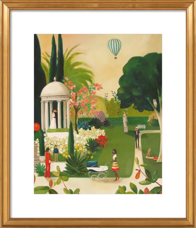 A Fainting in the Botanical Gardens by Janet Hill for Artfully Walls