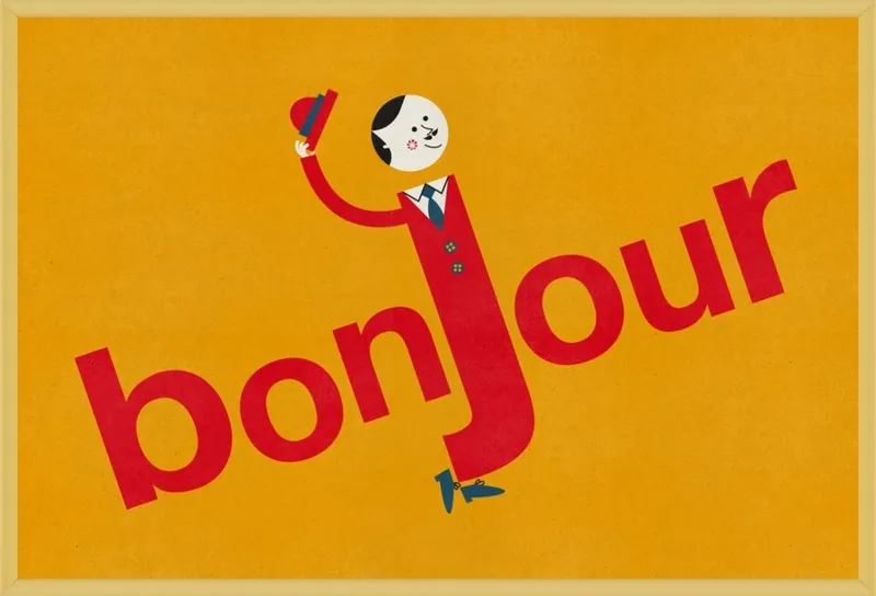 Bonjour by Blanca Gómez for Artfully Walls
