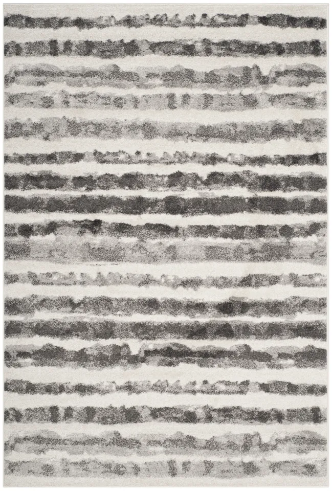 Arlo Home Woven Area Rug, ADR126N, Ivory/Charcoal,  5' 1" X 7' 6"