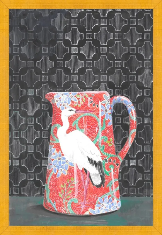 Red Vase by Miri Eshet for Artfully Walls