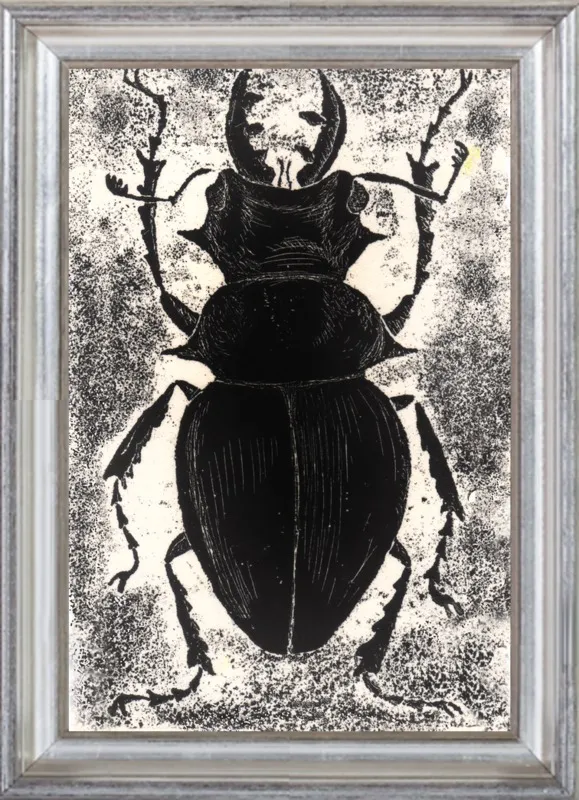 Black Beetle on White by Tennopent Sooster for Artfully Walls