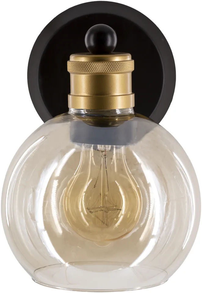 Coley Black  8"L x 6"W x 8"H Wall Sconce