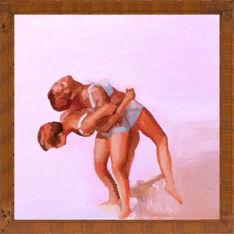 wrestling by Mary Sinner for Artfully Walls