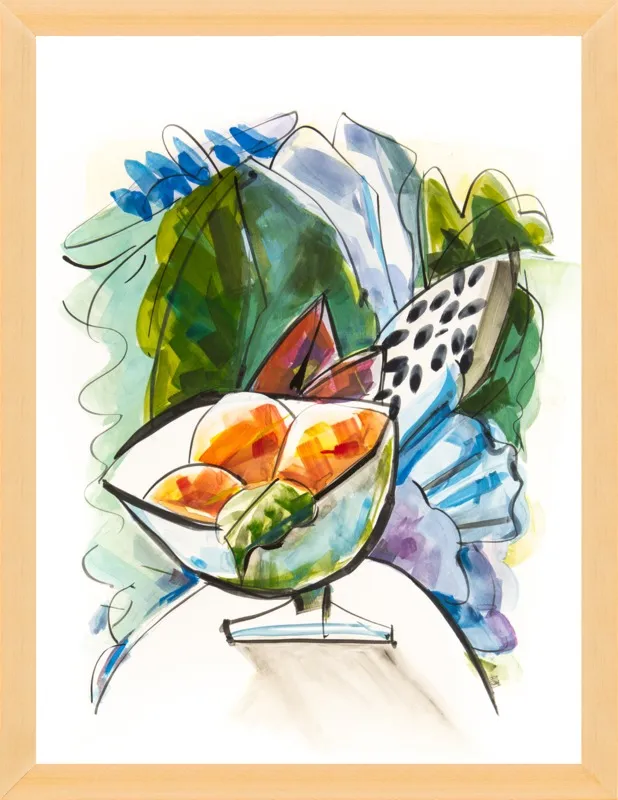 Still life with oranges by Becky Aubry for Artfully Walls