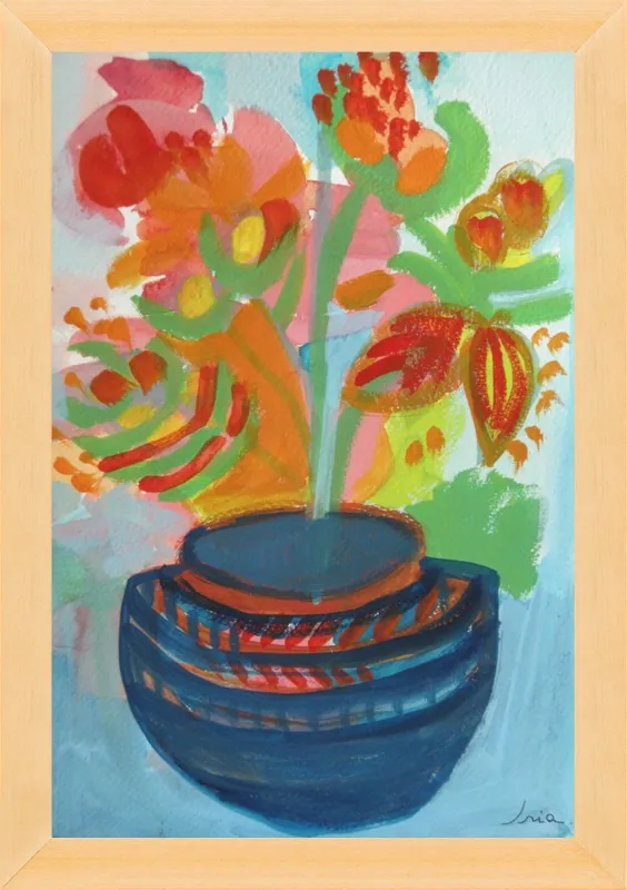 Red Flowers by Iria Fernandez Alvarez for Artfully Walls