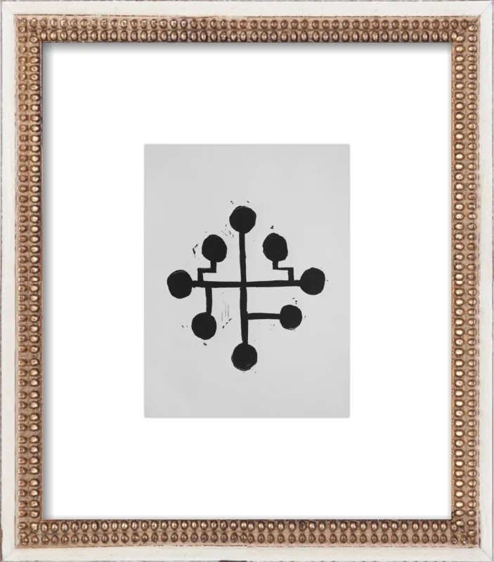 Geometric Midcentury Atomic Print by Stacy Rajab for Artfully Walls