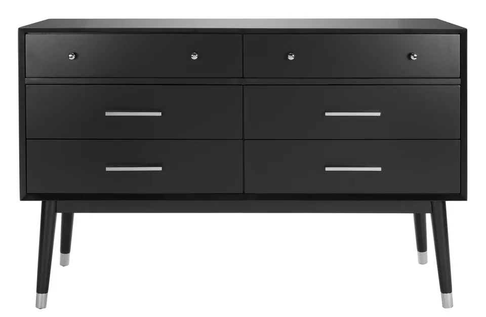 Madden Retro Dresser - Black/Silver