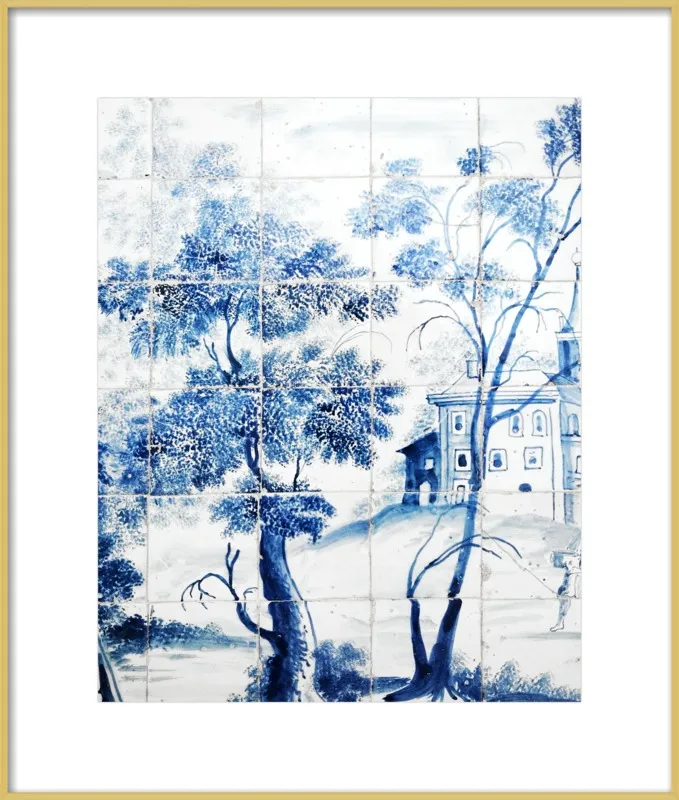 Lisbon Blue Tiles Two by Lupen Grainne for Artfully Walls