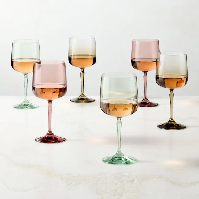 Anis Assorted Universal Wine Glasses Set of 6 by Nina Garcia