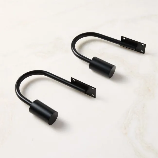 Porter Black Curtain Tieback Set of 2