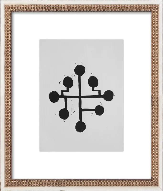 Geometric Midcentury Atomic Print by Stacy Rajab for Artfully Walls