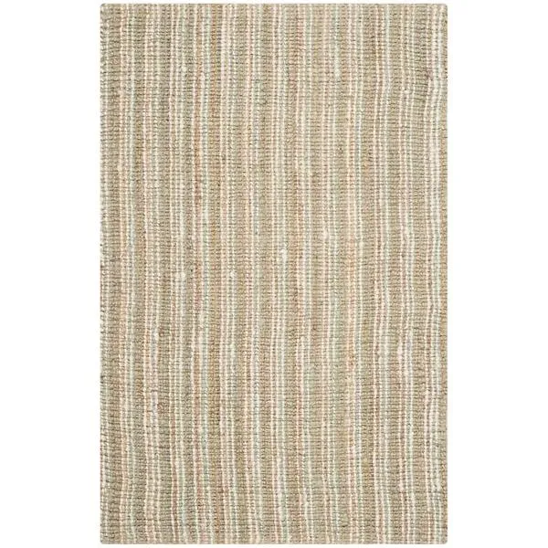Natural Weave Chunky Stripe Two-Tone Area Rug