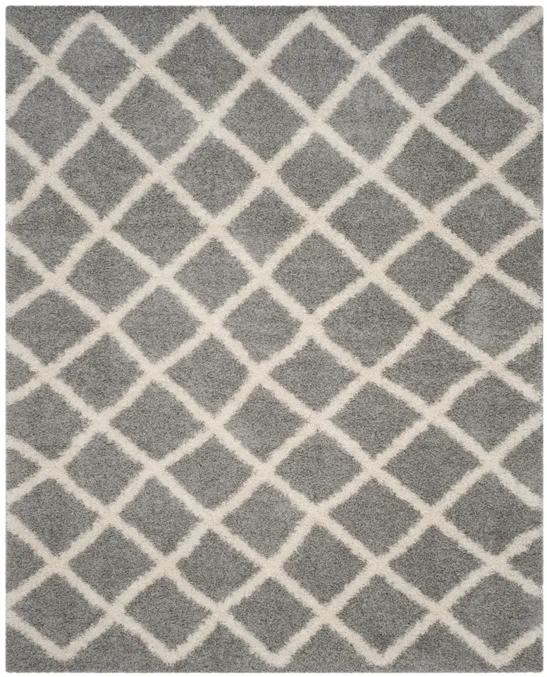 Arlo Home Woven Area Rug, SGD258G, Grey/Ivory,  8' 6" X 12'