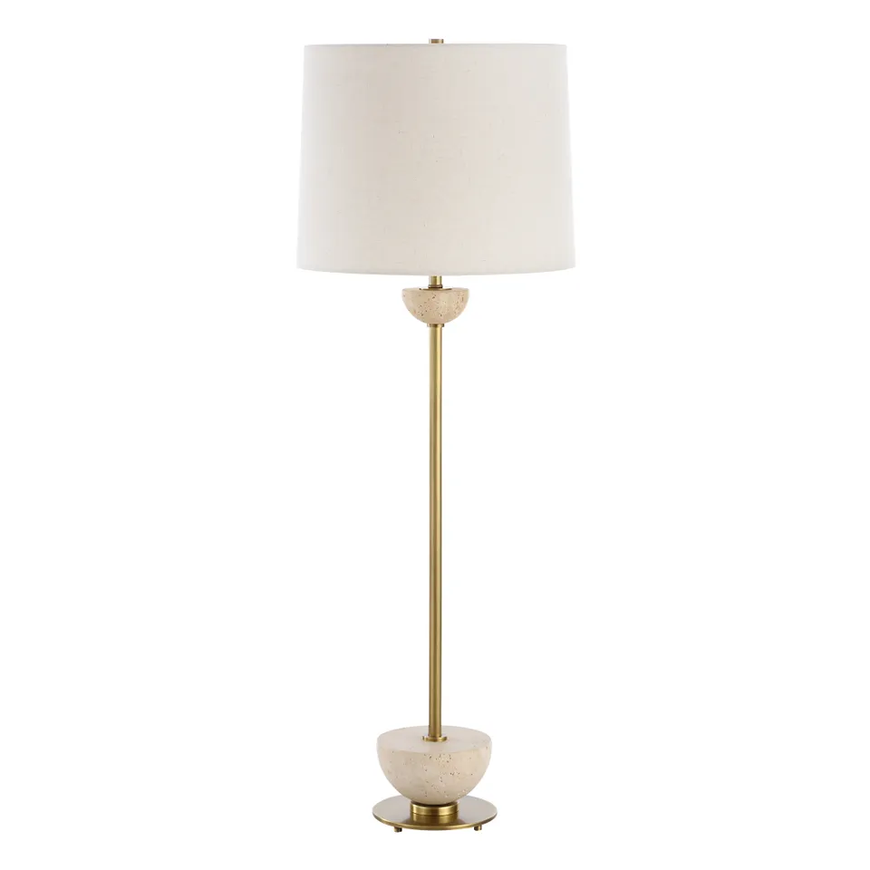 Hemisphere Brass Buffet Lamp