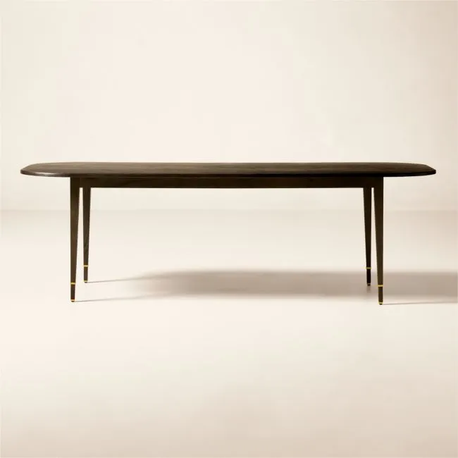 Marylebone 96" Rectangular Dark Wood Dining Table by Todd Snyder