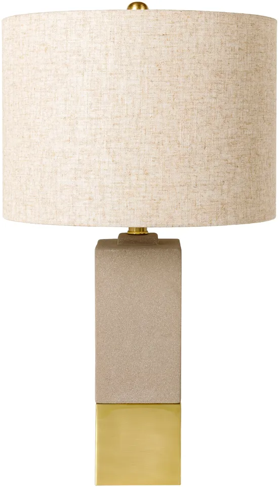 Rodez Gray Natural 25"H x 13"W x 13"D Accent Table Lamp