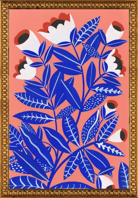 Blue Plant by Agathe Singer for Artfully Walls