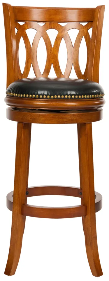 Baldwin Swivel Bar Stool - Cappuccino/Black