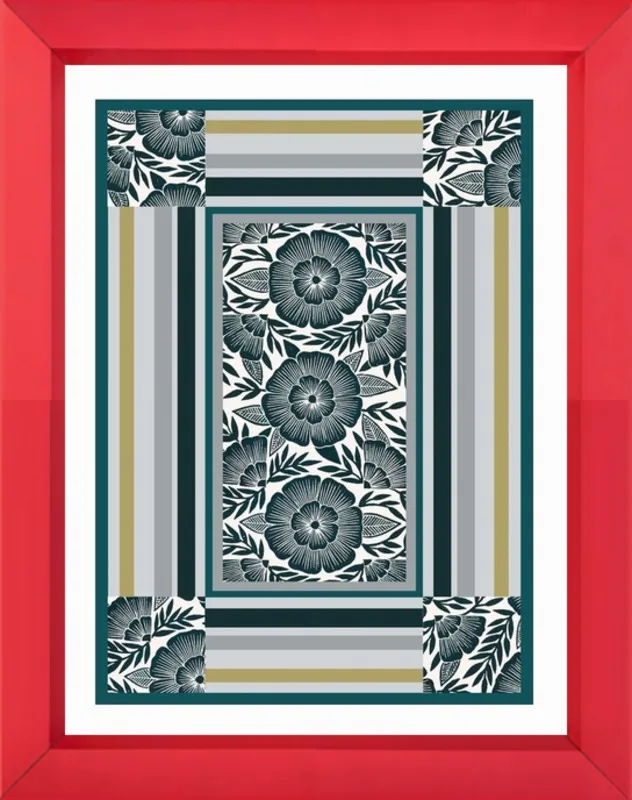 Botanical Frame 1 by Katharine Watson for Artfully Walls