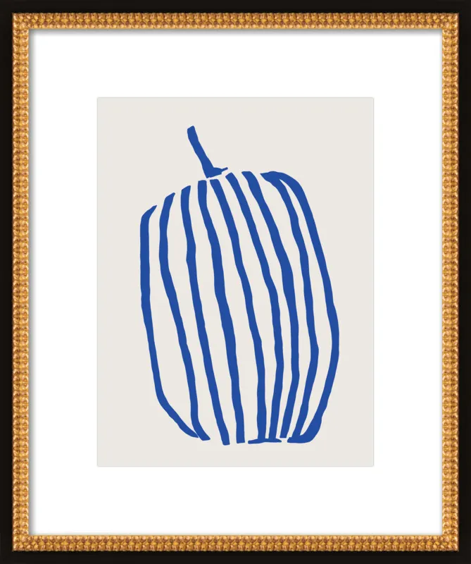 Striped pumpkin by Jessica Nielsen for Artfully Walls