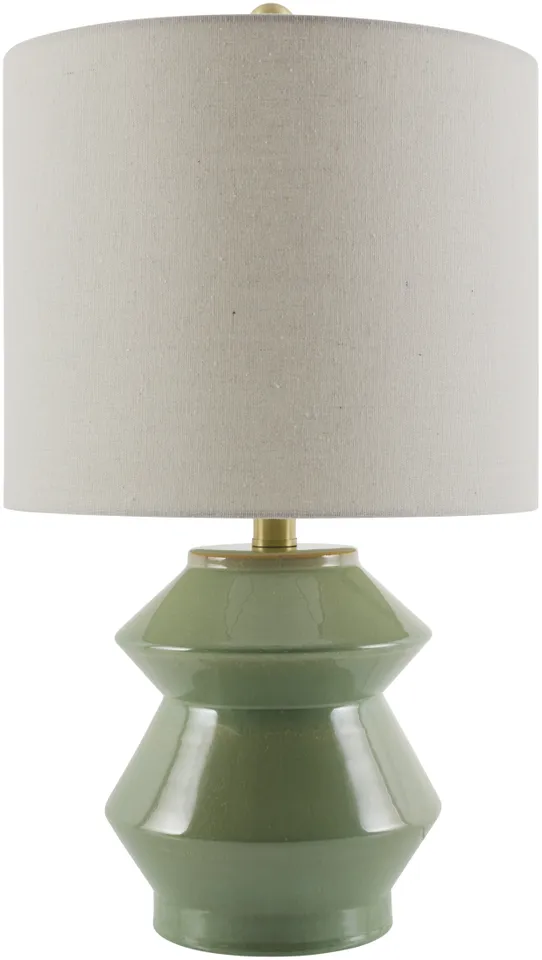 Edison  Glazed 20"H x 13"W x 13"D Accent Table Lamp