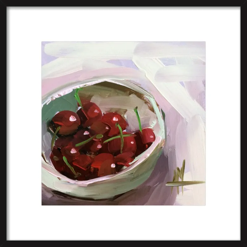 bowl of cherries no. 7 by Angela Moulton for Artfully Walls