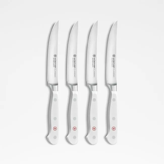 Wusthof Classic White Steak Knives, Set of 4