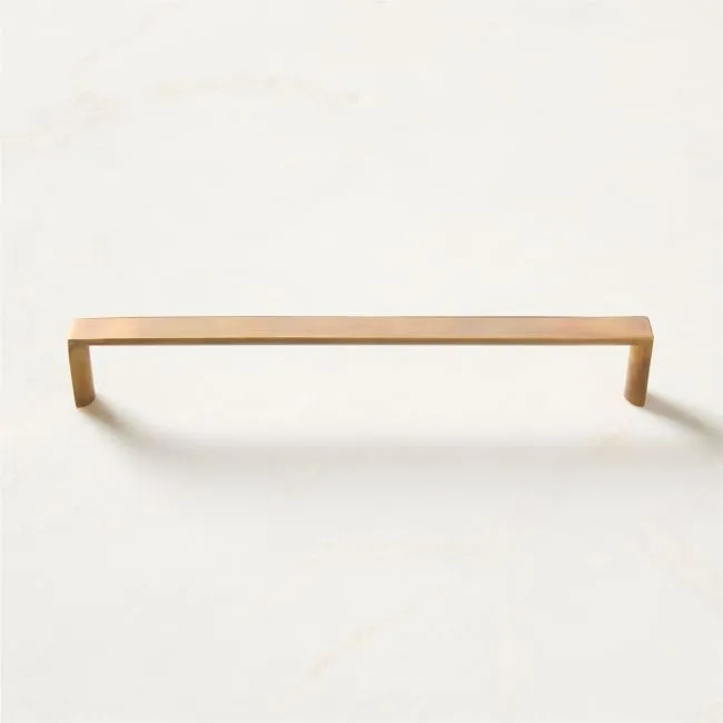 Damon Aged Brass Cabinet Handle 8"