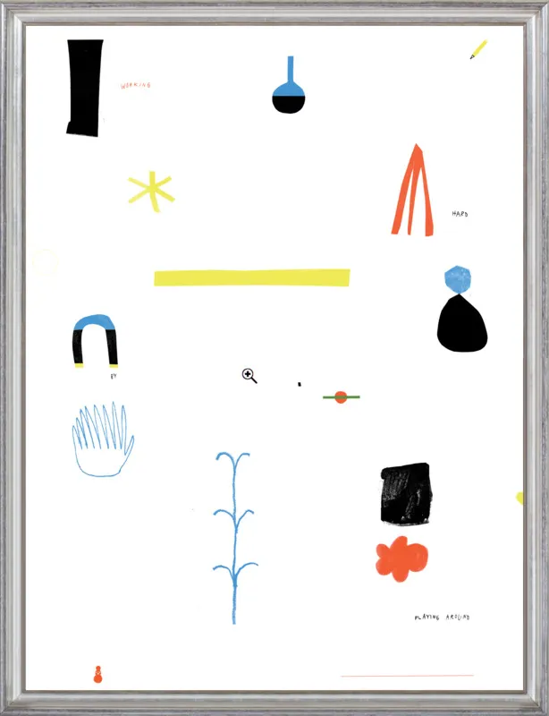 Working hard by playing around  by Agata Królak for Artfully Walls
