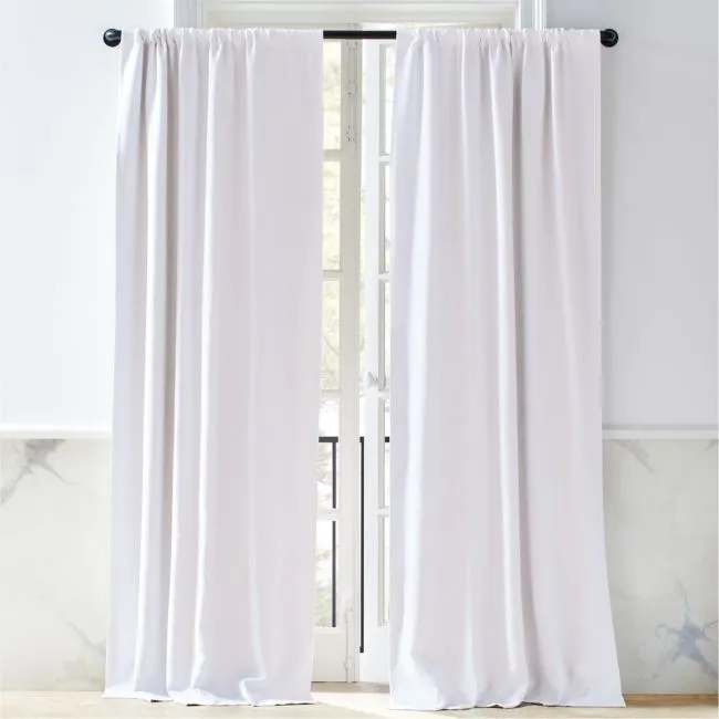 White European Linen Blackout Window Curtain Panel 48"x108"