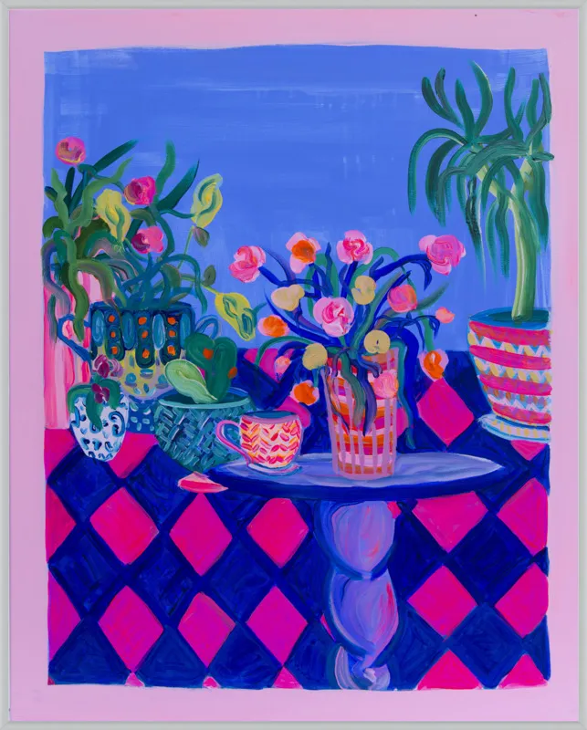 Pots and Plants painting by Davina Shefet for Artfully Walls